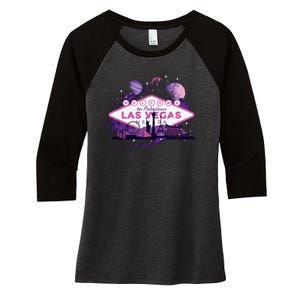 Las Vegas Galaxy Skyline Women's Tri-Blend 3/4-Sleeve Raglan Shirt