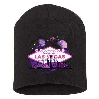 Las Vegas Galaxy Skyline Short Acrylic Beanie