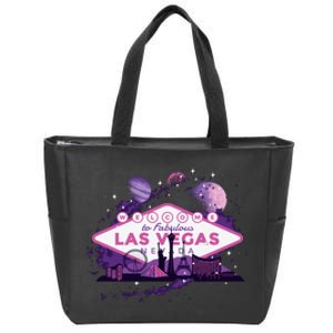 Las Vegas Galaxy Skyline Zip Tote Bag