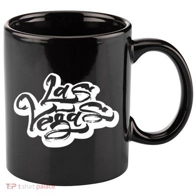 Las Vegas Graffiti 11oz C Handle Ceramic Mug