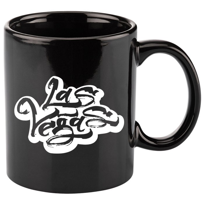Las Vegas Graffiti 11oz C Handle Ceramic Mug