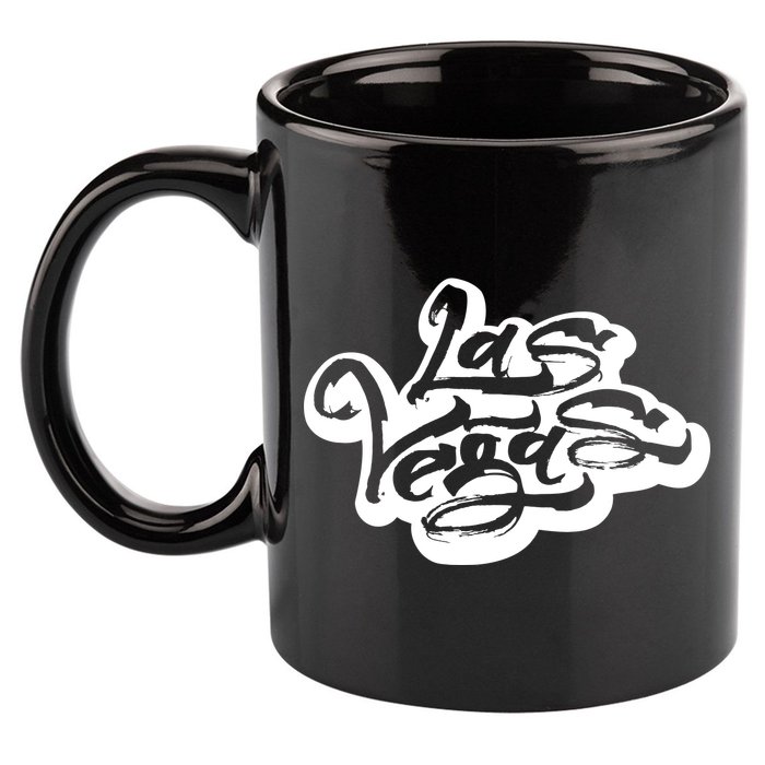 Las Vegas Graffiti 11oz C Handle Ceramic Mug