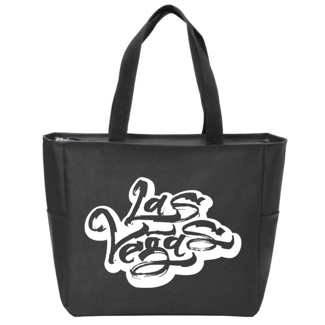 Las Vegas Graffiti Zip Tote Bag