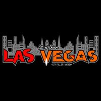 Las Vegas Graffiti Skyline Stripe Pom Pom Beanie