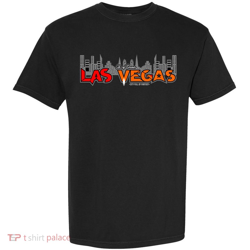 Las Vegas Graffiti Skyline Garment-Dyed Heavyweight T-Shirt