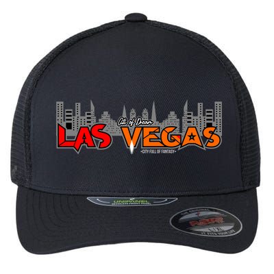 Las Vegas Graffiti Skyline Flexfit Unipanel Trucker Cap