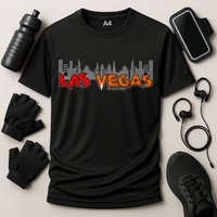 Las Vegas Graffiti Skyline Cooling Performance Crew T-Shirt