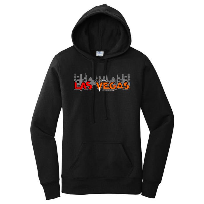 Las Vegas Graffiti Skyline Women's Pullover Hoodie