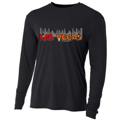 Las Vegas Graffiti Skyline Cooling Performance Long Sleeve Crew