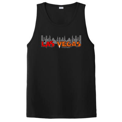 Las Vegas Graffiti Skyline PosiCharge Competitor Tank