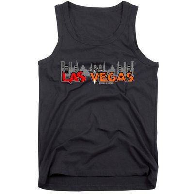 Las Vegas Graffiti Skyline Tank Top