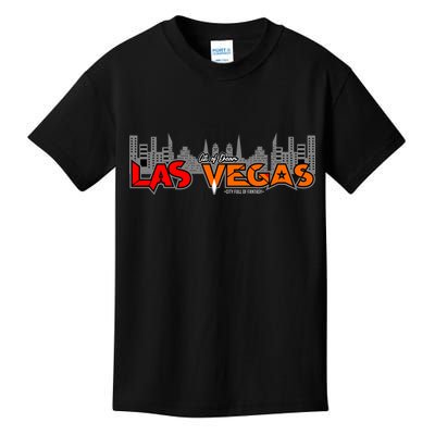 Las Vegas Graffiti Skyline Kids T-Shirt