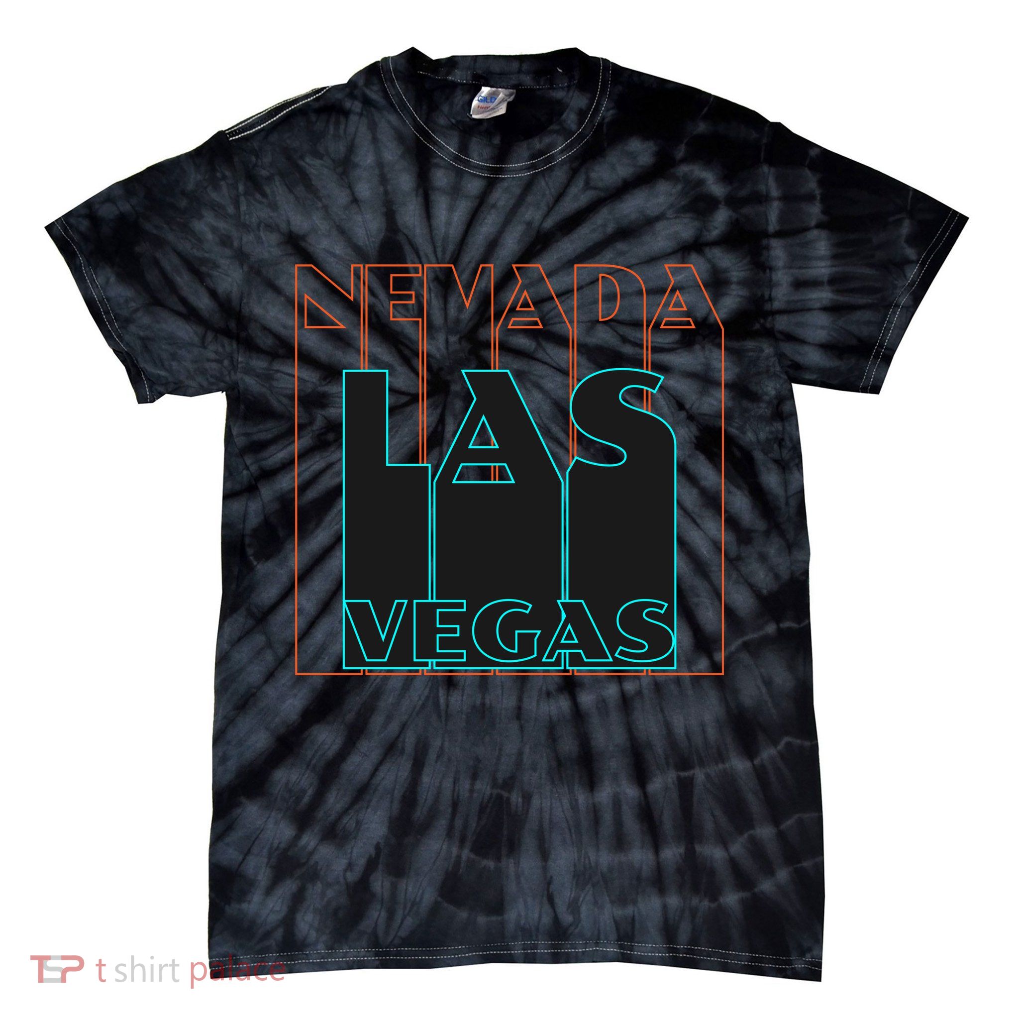 Las Vegas Retro Tie-Dye T-Shirt