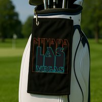 Las Vegas Retro Golf Towel