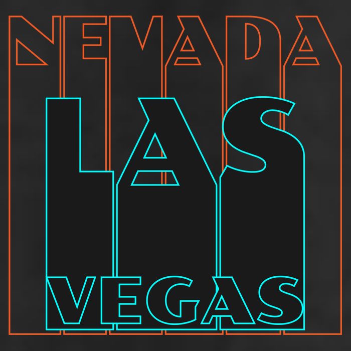 Las Vegas Retro Golf Towel