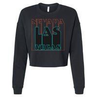 Las Vegas Retro Cropped Pullover Crew