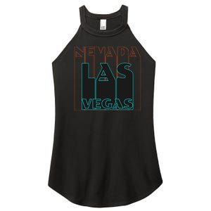 Las Vegas Retro Women's Perfect Tri Rocker Tank