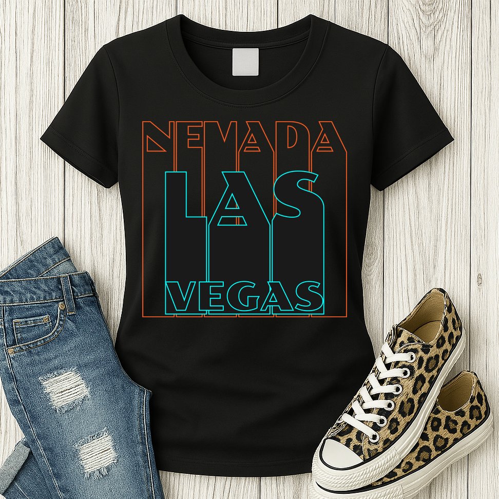 Las Vegas Retro Womens T-Shirt
