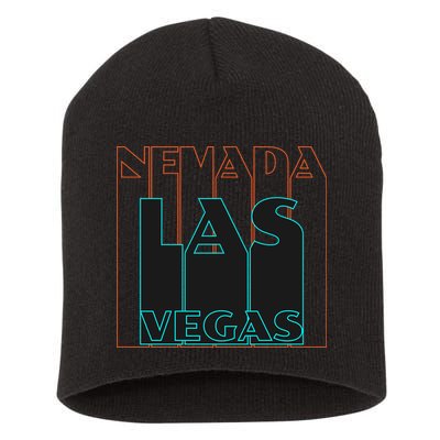 Las Vegas Retro Short Acrylic Beanie
