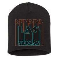 Las Vegas Retro Short Acrylic Beanie