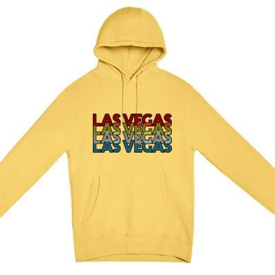 Las Vegas Retro Logo Premium Pullover Hoodie