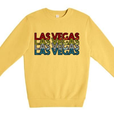 Las Vegas Retro Logo Premium Crewneck Sweatshirt