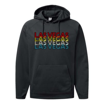 Las Vegas Retro Logo Performance Fleece Hoodie