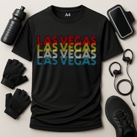 Las Vegas Retro Logo Cooling Performance Crew T-Shirt