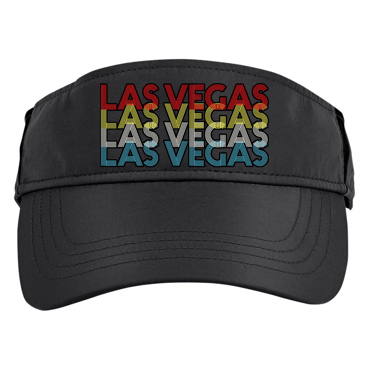 Las Vegas Retro Logo Adult Drive Performance Visor