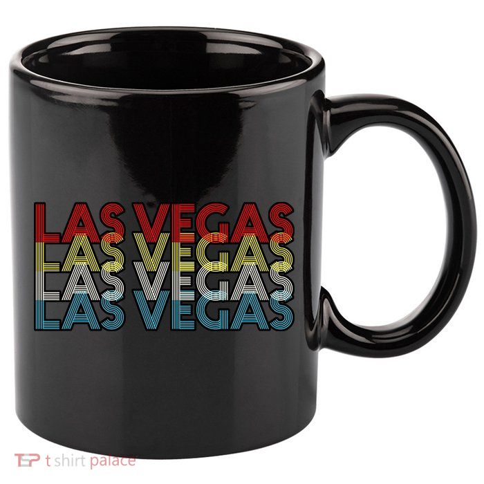 Las Vegas Retro Logo 11oz C Handle Ceramic Mug