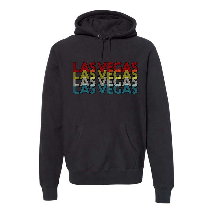 Las Vegas Retro Logo Premium Hoodie