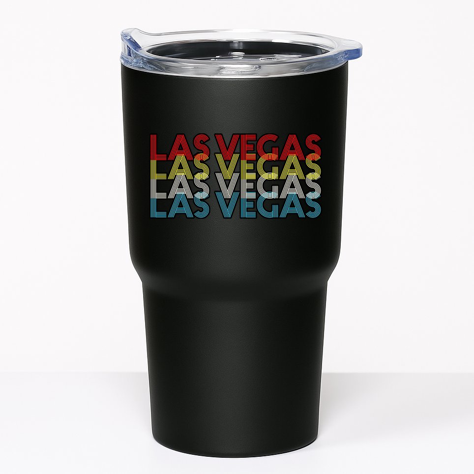 Las Vegas Retro Logo Tumbler