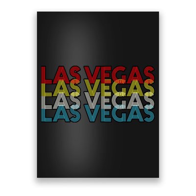 Las Vegas Retro Logo Poster