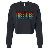 Las Vegas Retro Logo Cropped Pullover Crew