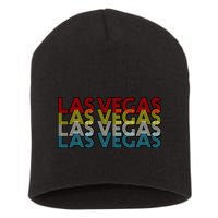 Las Vegas Retro Logo Short Acrylic Beanie