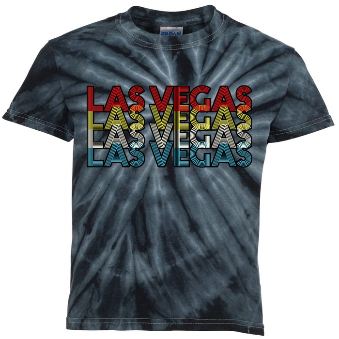 Las Vegas Retro Logo Kids Tie-Dye T-Shirt