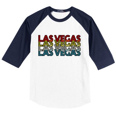 Las Vegas Retro Logo Baseball Sleeve Shirt