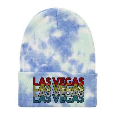 Las Vegas Retro Logo Tie Dye 12in Knit Beanie