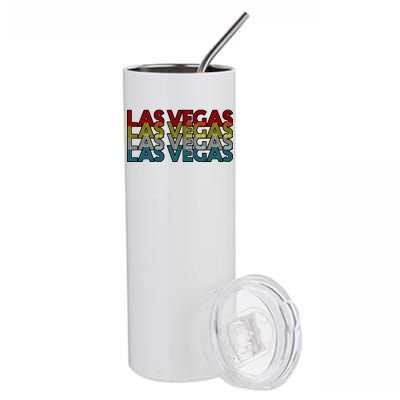 Las Vegas Retro Logo Stainless Steel Tumbler