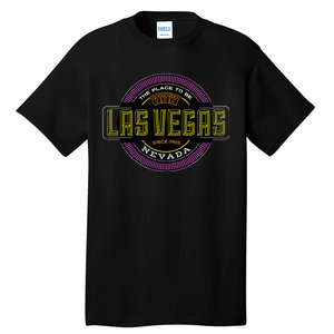 Las Vegas Retro Neon Logo Tall T-Shirt