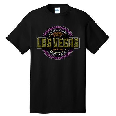 Las Vegas Retro Neon Logo Tall T-Shirt