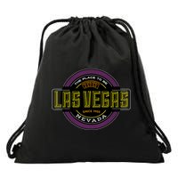 Las Vegas Retro Neon Logo Drawstring Bag