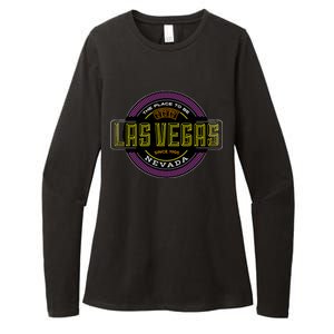 Las Vegas Retro Neon Logo Womens CVC Long Sleeve Shirt