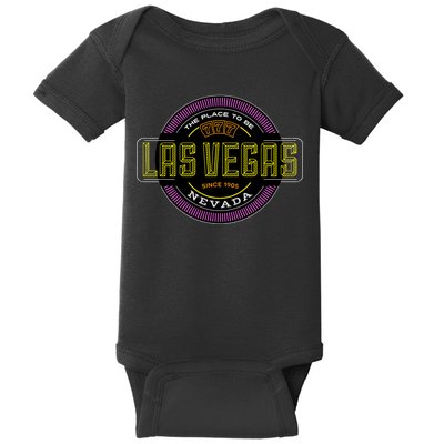 Las Vegas Retro Neon Logo Baby Bodysuit