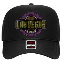 Las Vegas Retro Neon Logo Trucker Hat