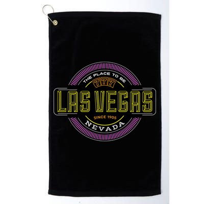 Las Vegas Retro Neon Logo Golf Towel