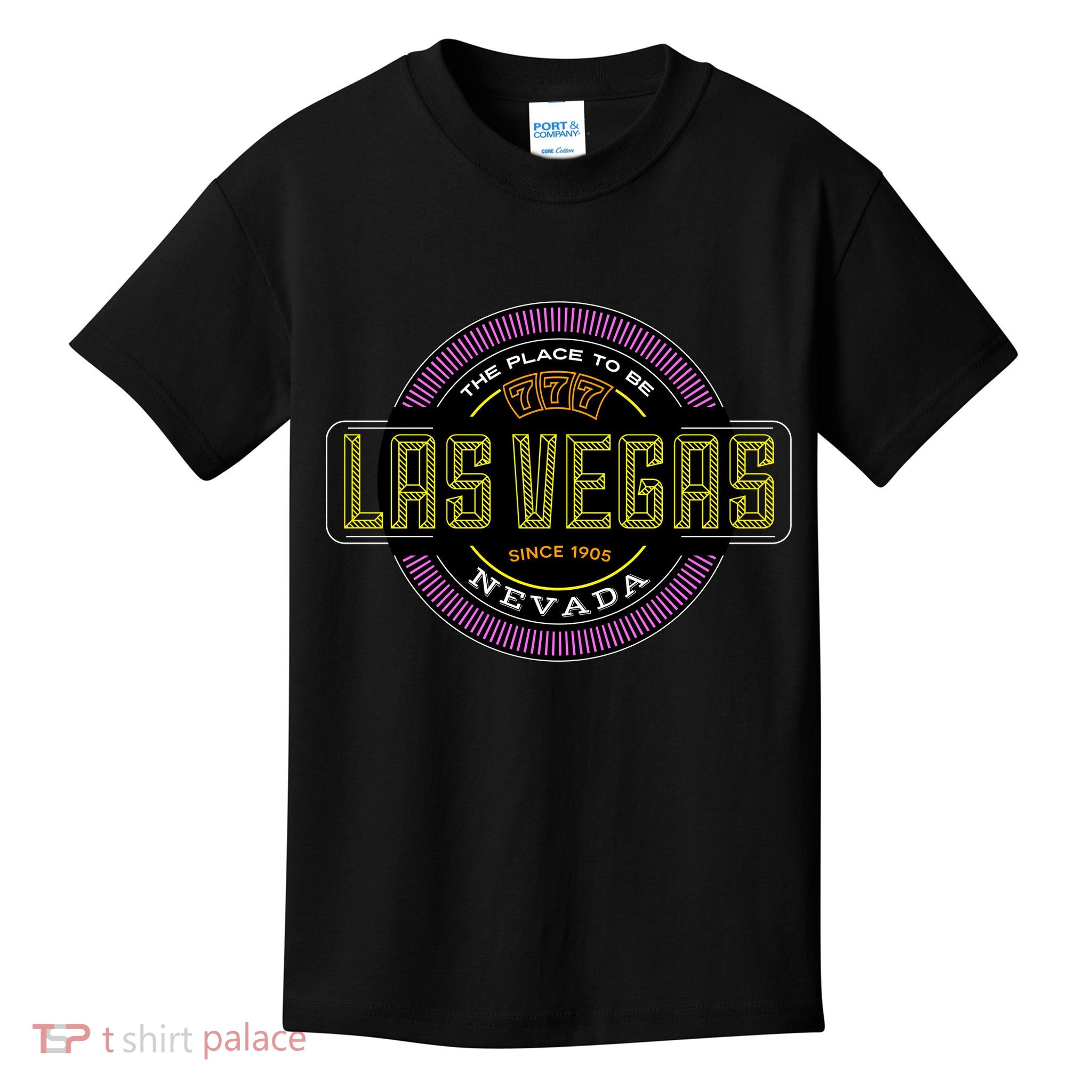 Las Vegas Retro Neon Logo Kids T-Shirt