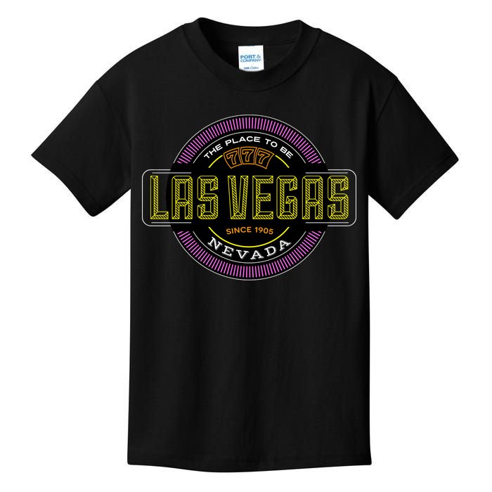 Las Vegas Retro Neon Logo Kids T-Shirt