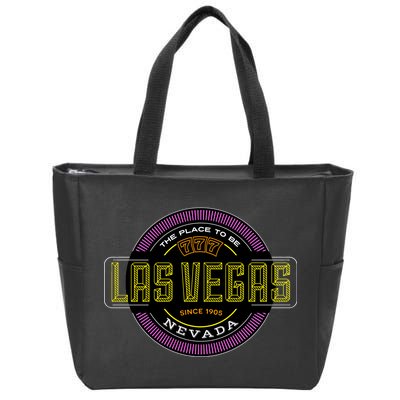 Las Vegas Retro Neon Logo Zip Tote Bag