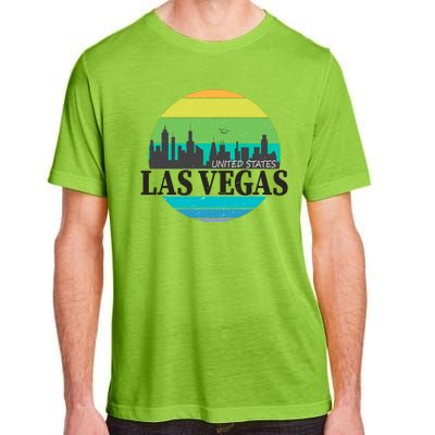 Las Vegas Retro Skyline Adult ChromaSoft Performance T-Shirt